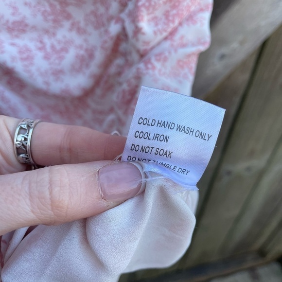 PRINCESS POLLY Y2K IVY HOLLOW RUCHED MINI DRESS WHITE/PINK - Picture 11 of 13